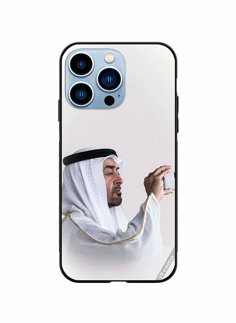 غطاء حماية لهاتف ابل ايفون 13 برو تصميم الشيخ محمد بن زايد ال نهيان متعدد الالوان