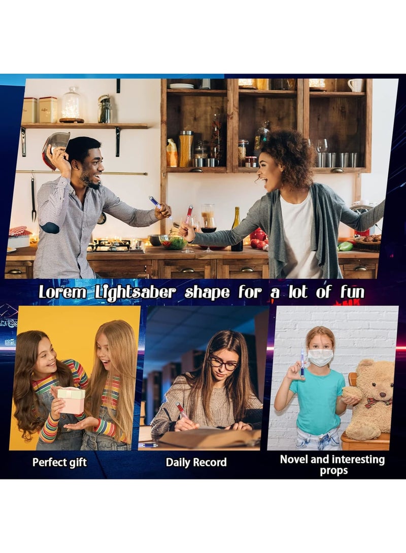 SOLARAE قلم مضيء LED، 20 قطعة قلم برأس مضيء للكتابة في الظلام للبالغين والأطفال والطلاب ومستلزمات المكتب في المنزل والمدرسة - Image 5