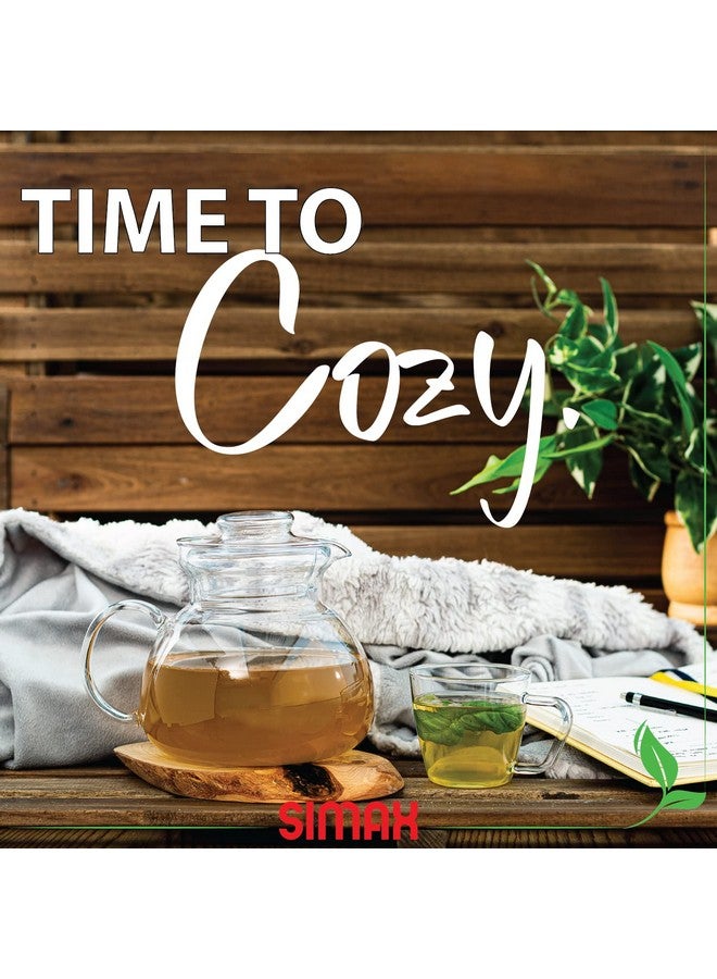 سيماكس إبريق شاي زجاجي من سيماكس للموقد، غلاية شاي زجاجية للموقد، أباريق شاي للموقد، غلايات آمنة للموقد والميكروويف، إبريق شاي زجاجي شفاف مزود بفوهة لحفلات الشاي، أباريق شاي سعة 1.5 كوارت/6 أكواب - Image 4