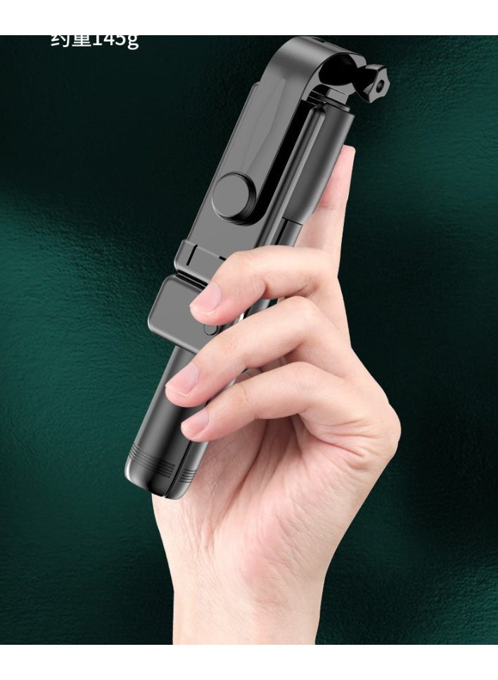 Mini portable selfie artifact Bluetooth remote control selfie stick live broadcast floor tripod desktop mobile phone holder - black [70CM]  - Image 4