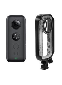 Generic New Version 30Meter Dive Case Waterproof Housing Full Protection Cover compatible with Insta360 One X Panoramic Camera Transparent Underwater Shell Accessory  - Image 2