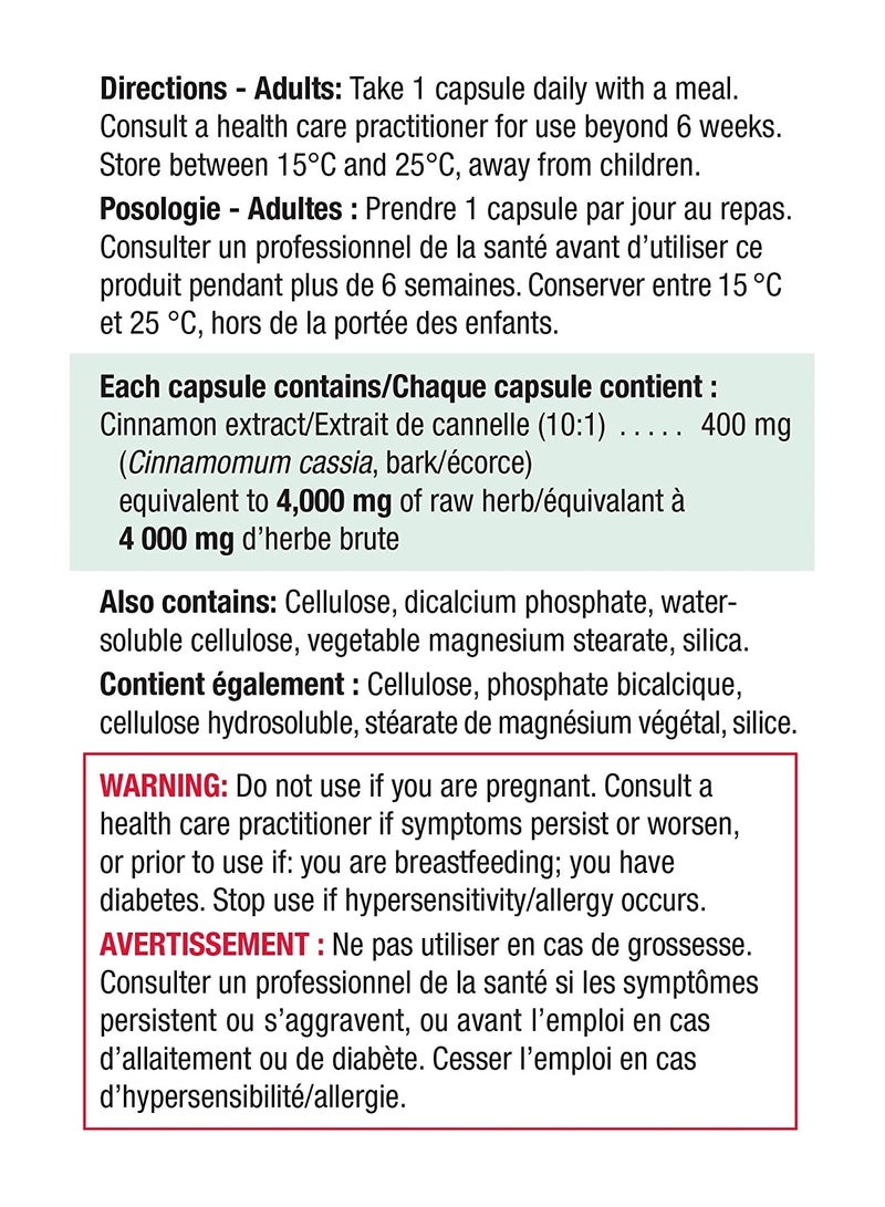 Jamieson Cinnamon 4000 Mg 100 Count - Image 2