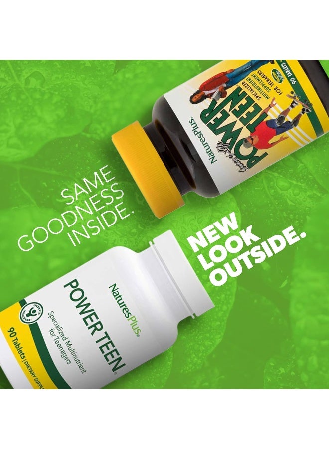 NaturesPlus أقراص باور تين المتعددة الفيتامينات للمراهقين - 90 حبة - Image 2