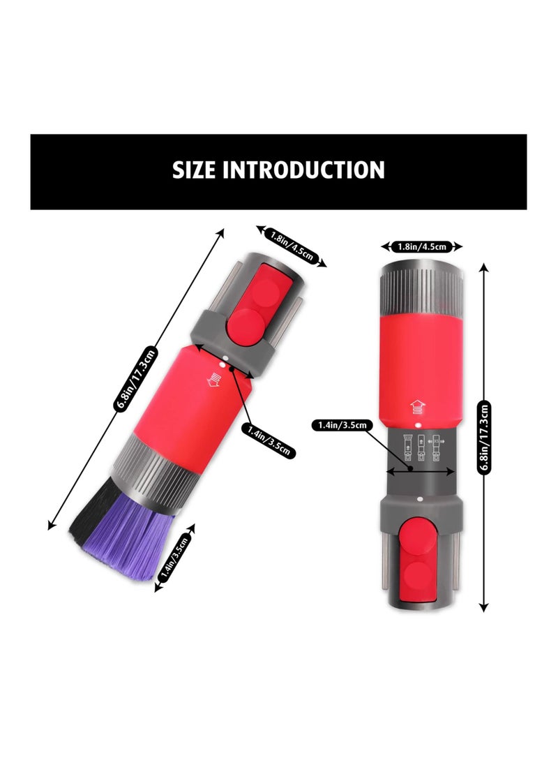 Y&D - Scratch-free Dusting Brush Attachment Replacement, Compatible with Dyson Outsize V7/ V8 Cyclone V10/ V11/ V12 Detect Slim V15 Vacuum Cleaner - Image 1