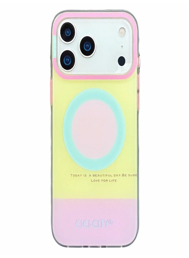 جراب AASHZ لهاتف iPhone 17 Pro Max متوافق مع MagSafe، لون ماكارون، غطاء هاتف من البولي كربونات IMD + TPU - Image 1
