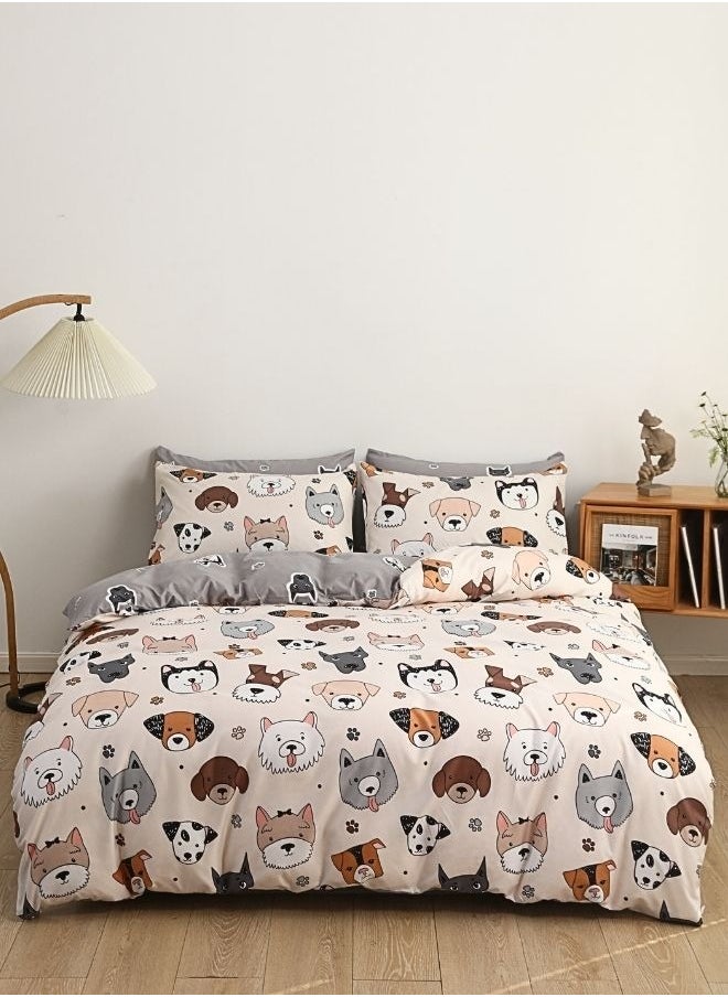 LUNA Home - Single size 4 pcs duvet cover set Bedding set without filler. - Image 1