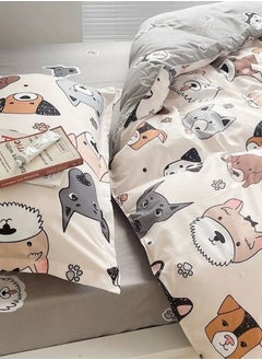 LUNA Home Single size 4 pcs duvet cover set Bedding set without filler.  - Image 4