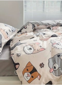 LUNA Home Single size 4 pcs duvet cover set Bedding set without filler.  - Image 3