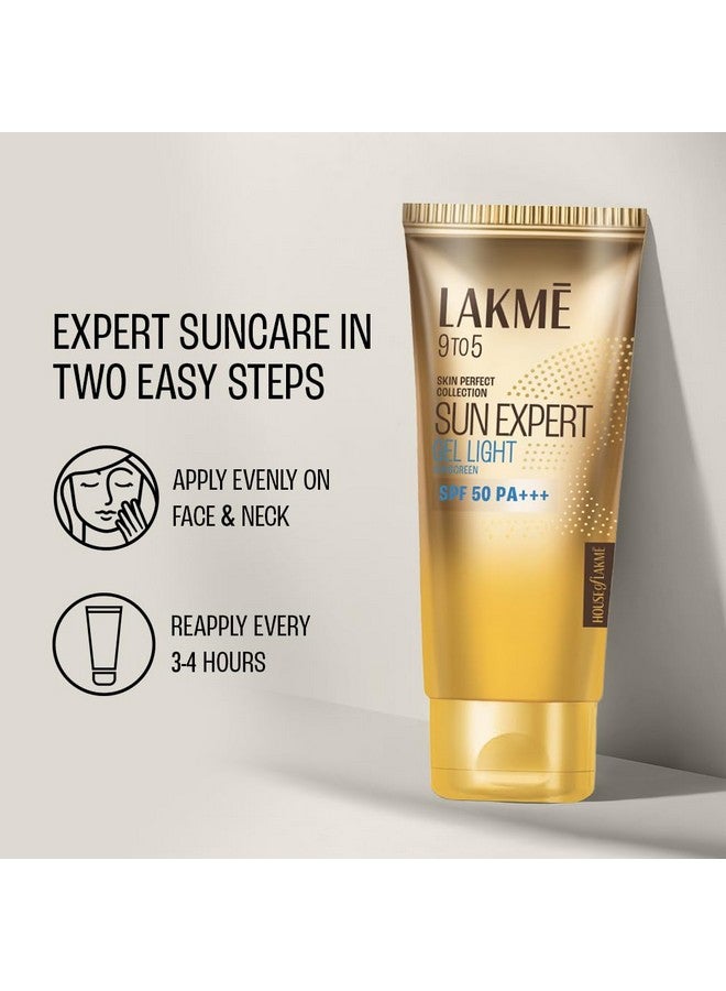 Lakme Sun Expert, Spf 50 Pa+++ Ultra Matte Gel Sunscreen, 100Ml, For Sun Protection, With Vitamin B3, C & E, Blocks Upto 97% Of Harmful Uvb Rays, Lightweight And Non-Sticky, For Men & Women - Image 4