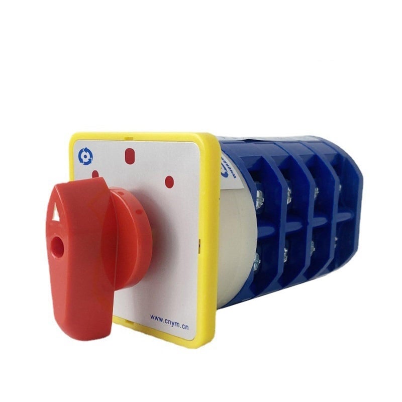Rotary Cam Change Over Switch 40A 3 Position 4 Pole ON Off ON Silver Customize - Image 2