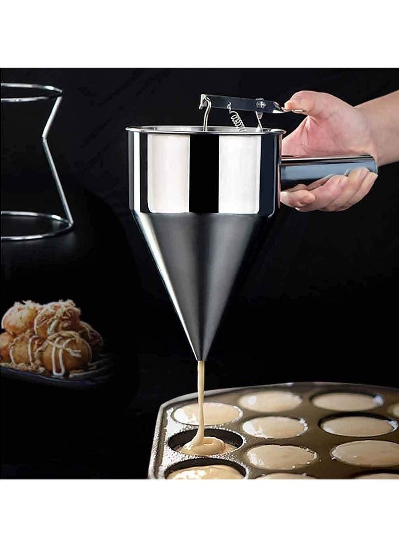 Generic - Pancake Dough Dispenser Stainless Steel Batter Dispenser Pastry Tools Baking Waffle Cake Gadgets Kitchen Accessories - Image 1