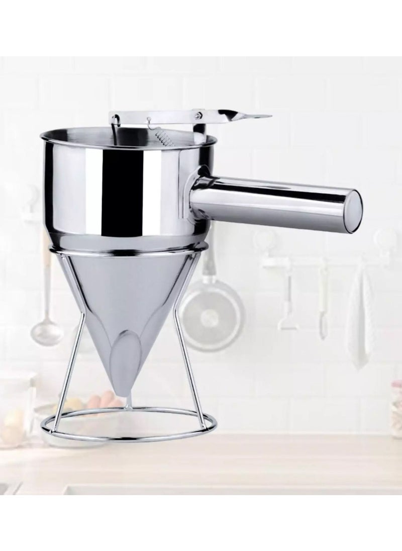 Generic - Pancake Dough Dispenser Stainless Steel Batter Dispenser Pastry Tools Baking Waffle Cake Gadgets Kitchen Accessories - Image 1