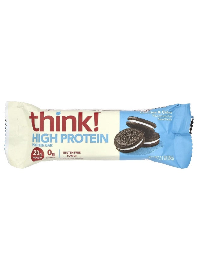 think! Think !, High Protein Bars, Cookies & Cream, 10 Bars, 2.1 oz (60 g) Each (Packaging may vary) - Image 3