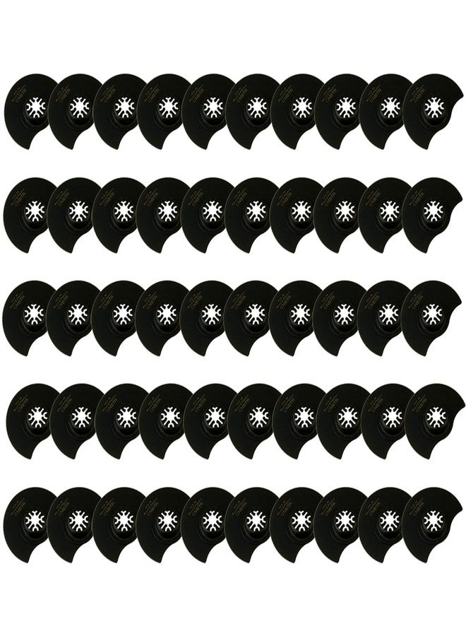 CNBTR Universal Oscillating Multitool Semicircle Saw Blades 87mm OD High-Carbon Steel with Countersunk Head Set of 50 - Image 1