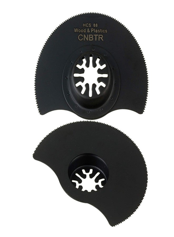 CNBTR Universal Oscillating Multitool Semicircle Saw Blades 87mm OD High-Carbon Steel with Countersunk Head Set of 50 - Image 2