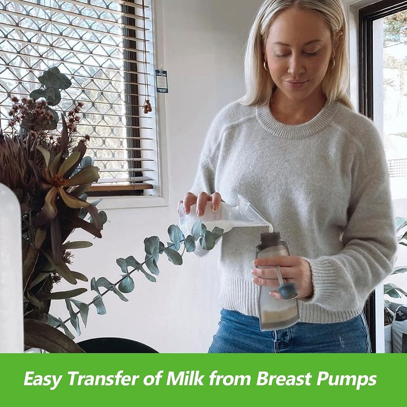 haakaa حقيبة تخزين حليب الثدي السيليكون من هاكّا 9 أونص قابلة لإعادة الاستخدام لجمع الحليب حقيبة الفريزر للأمهات المرضعات تخزين طعام الأطفال حقيبة لذيذة حقيبة مضخة الثدي مانعة للتسرب 5 قطع - Image 2