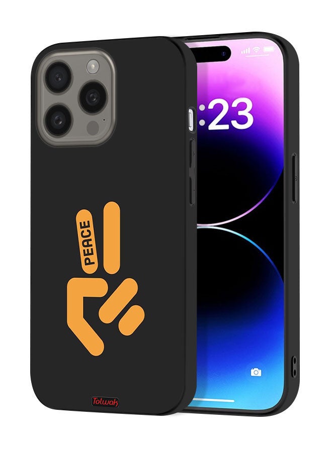 Tolwak Apple iPhone 15 Pro Max Protective Case Cover Peace - Image 1