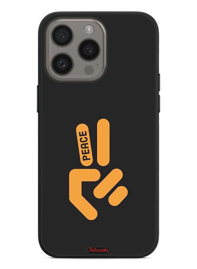 Tolwak Apple iPhone 15 Pro Max Protective Case Cover Peace - Image 2