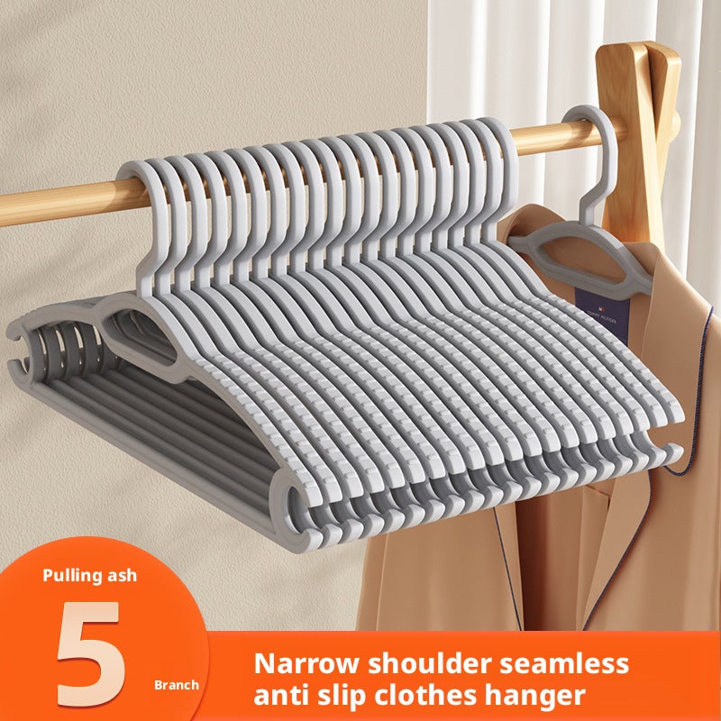 5-Pack Non-Slip Hangers for Clothes, Shoulder Protector, Closet Hangers - Image 3