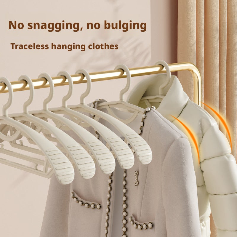 5-Pack Non-Slip Hangers for Clothes, Shoulder Protector, Closet Hangers - Image 1