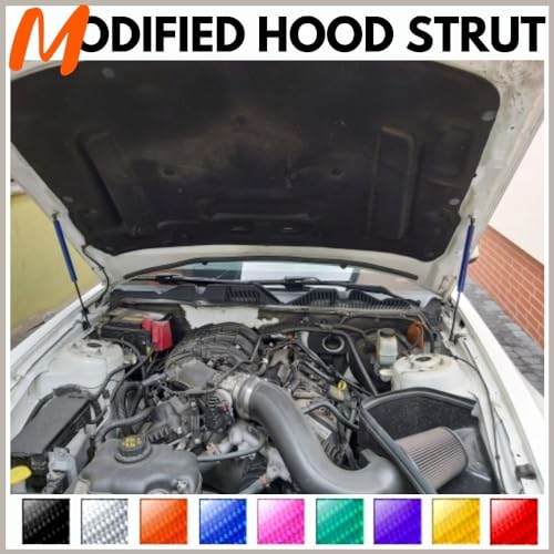 TENKIDOM Front Hood Struts Compatible with Ford Mustang 2010-2014 Shock Lift Supports Bonnet Gas Dampers Springs Kit No-Drill Bolt-on - Image 2