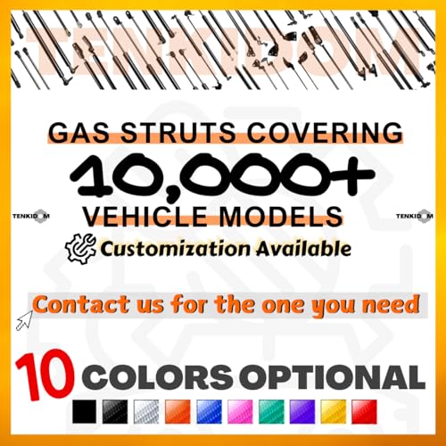 TENKIDOM Front Hood Struts Compatible with Ford Mustang 2010-2014 Shock Lift Supports Bonnet Gas Dampers Springs Kit No-Drill Bolt-on - Image 5