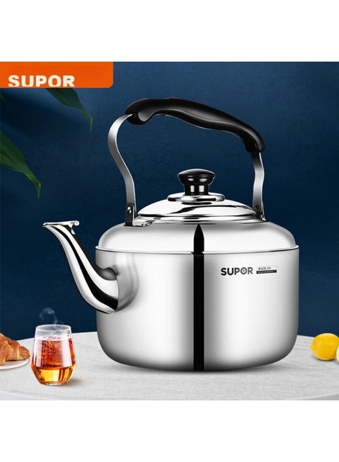 SUPOR Supor Stylish Whistling 304 Stainless Steel Kettle, 4l Capacity, Gas Stove Specific, Ss40q1  - Image 1