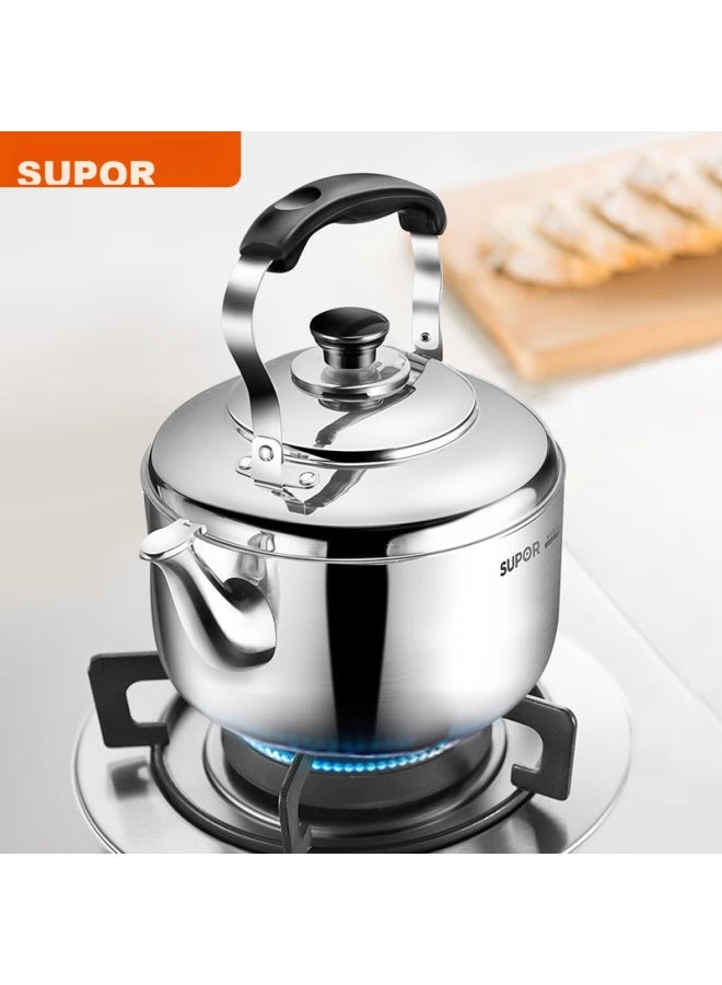 SUPOR Supor Stylish Whistling 304 Stainless Steel Kettle, 4l Capacity, Gas Stove Specific, Ss40q1  - Image 5
