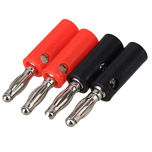 RDEXP 40pcs Nickel Plated 4mm Multimeter Probe Banana Plug Male Screw Type Connectors - Image 3