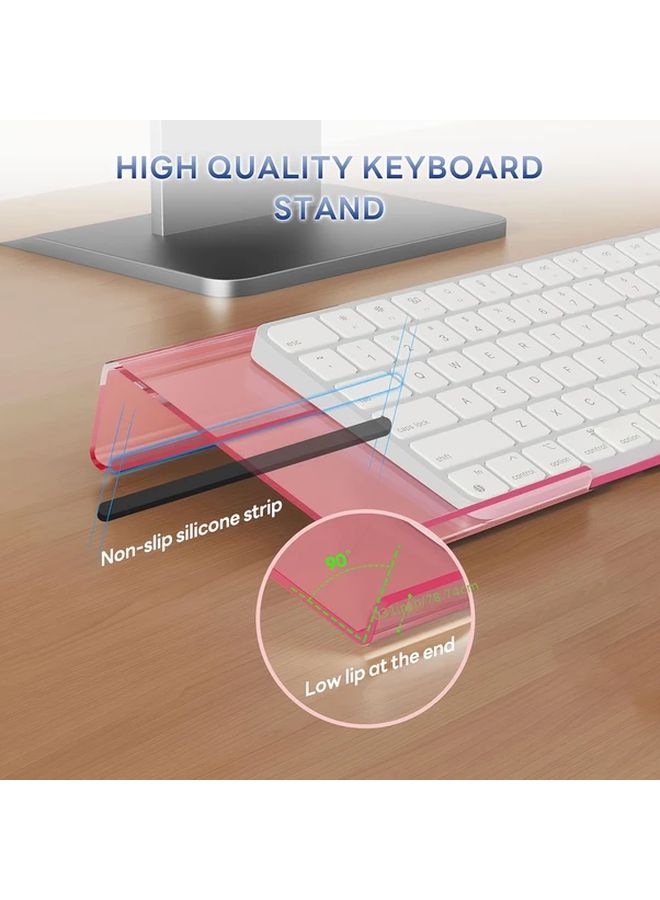 Black Transparency Ergonomic Wrist Rest Stand Keyboard Pad for Typing Comfort - Image 3