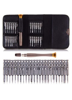 SAJAG Sajag Heavy Magnetic Screwdriver Set 251 Repair Kit with Portable Leather Case Professional Opening Tools for Mobile Laptop Glasses StarYTypeFlatBladeTriangle Screwdrivers  - Image 1