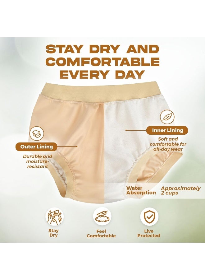 AQX Adult Diaper Cover Waterproof, Reusable Incontinence Plastic Pants Underwear, High Waist Leakproof Absorbent Rubber Diapers 3XL - Image 4