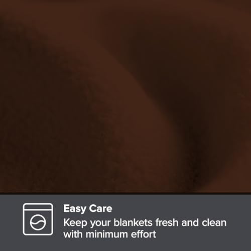 STARNSTYLE 300 TC All Season Solid/Plain Lightweight Polar Fleece Single Bed Blanket (152 x 230 cm) Brown Blanket SingleIV10 - Image 3
