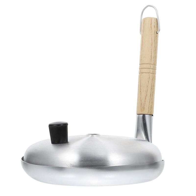 24 cm Nonstick Aluminum Frying Pan With Tempered Glass Lid Flat Bottom Quick Heat For Omelettes And Household Kitchen Use - Image 3