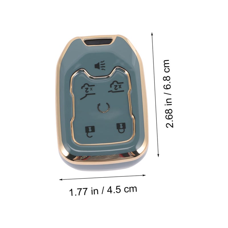 GMC Key Fob Case Protector Stylish Grey Edge Easy Installation Durable Safe Storage - Image 3
