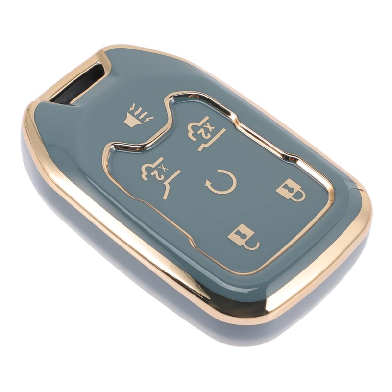 GMC Key Fob Case Protector Stylish Grey Edge Easy Installation Durable Safe Storage - Image 2