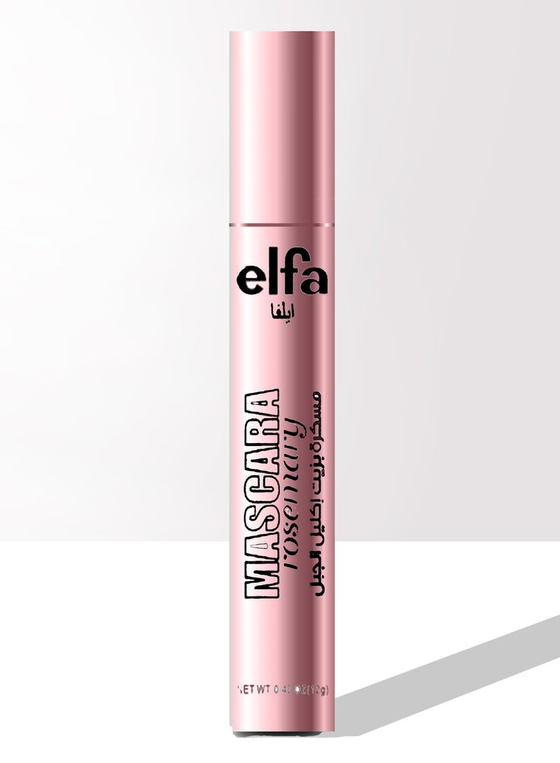 إيلفا ماسكارا بزيت إكليل الجبل مقاومة للماء مسكره فائق السواد تعطي الرموش كثافة وجمال وتأثير ويوسع ويكثف العمق بين الرموش 15 جرام - Image 2