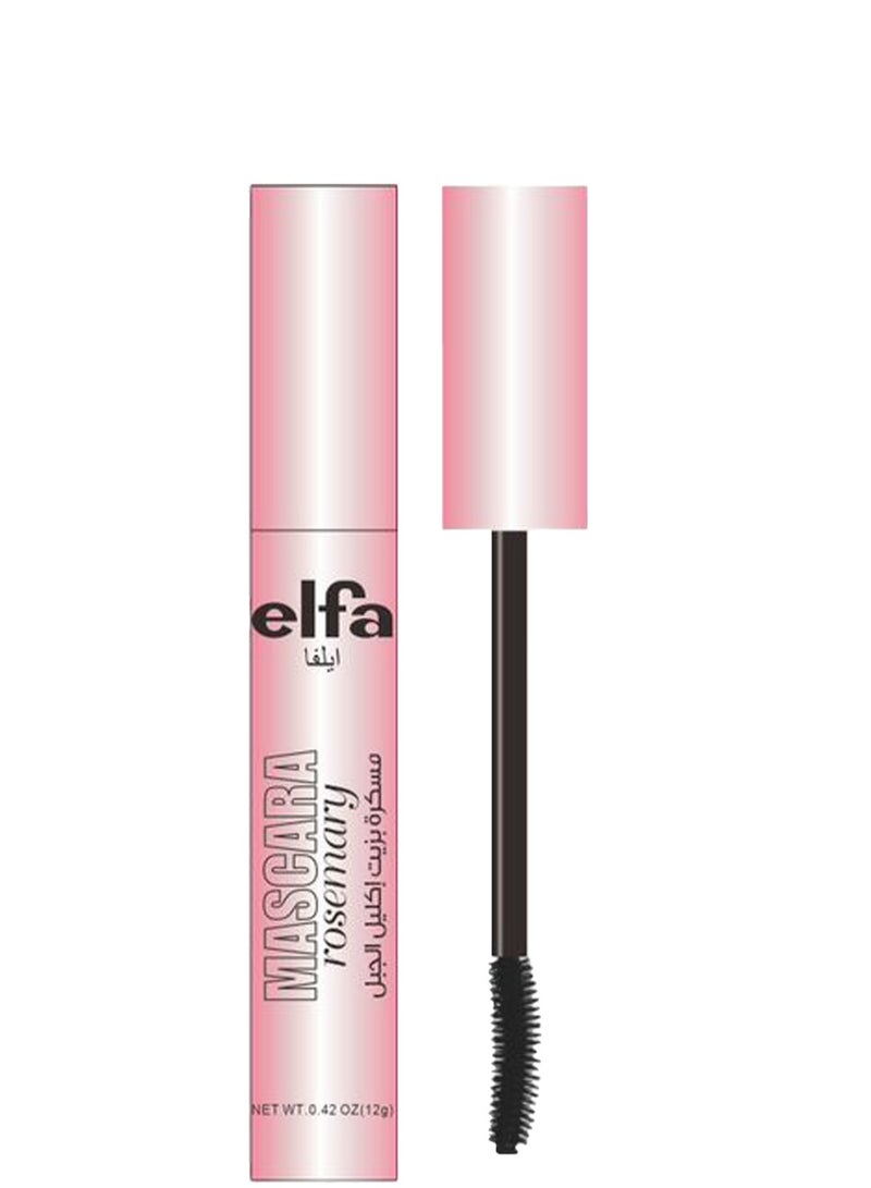 إيلفا ماسكارا بزيت إكليل الجبل مقاومة للماء مسكره فائق السواد تعطي الرموش كثافة وجمال وتأثير ويوسع ويكثف العمق بين الرموش 15 جرام - Image 4