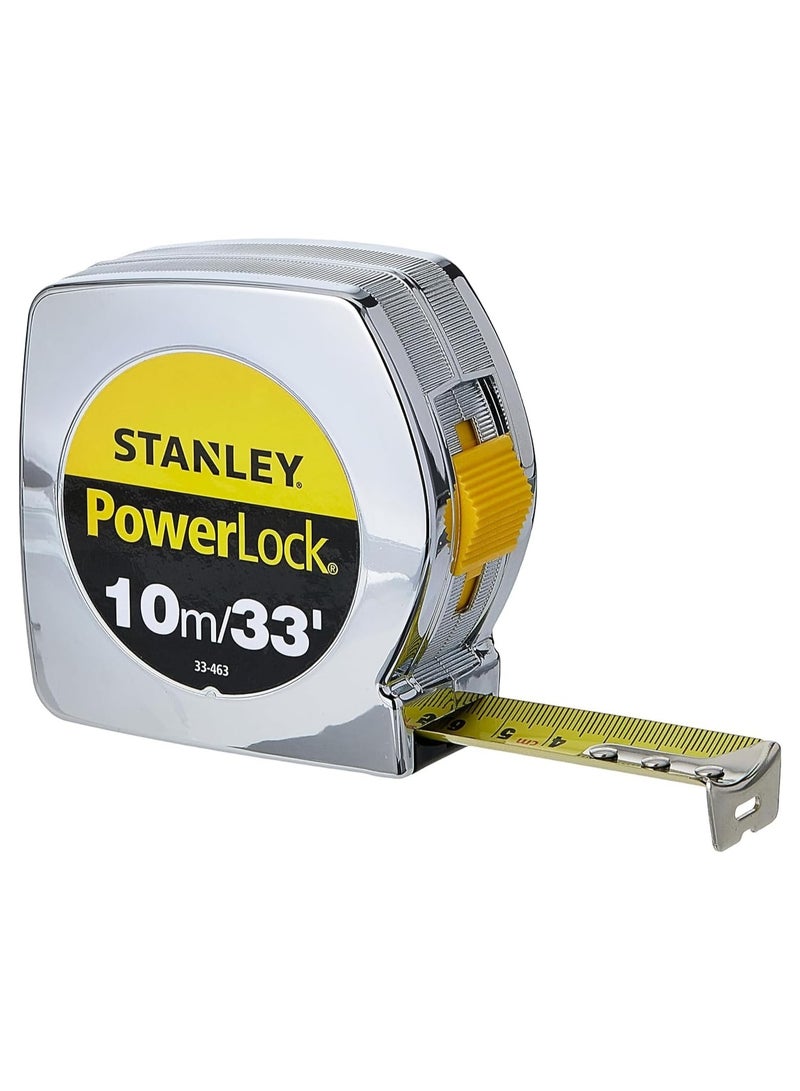 Stanly STANLEY Powerlock Tape with Blade Armor 10m/30ft  Silver - Image 1