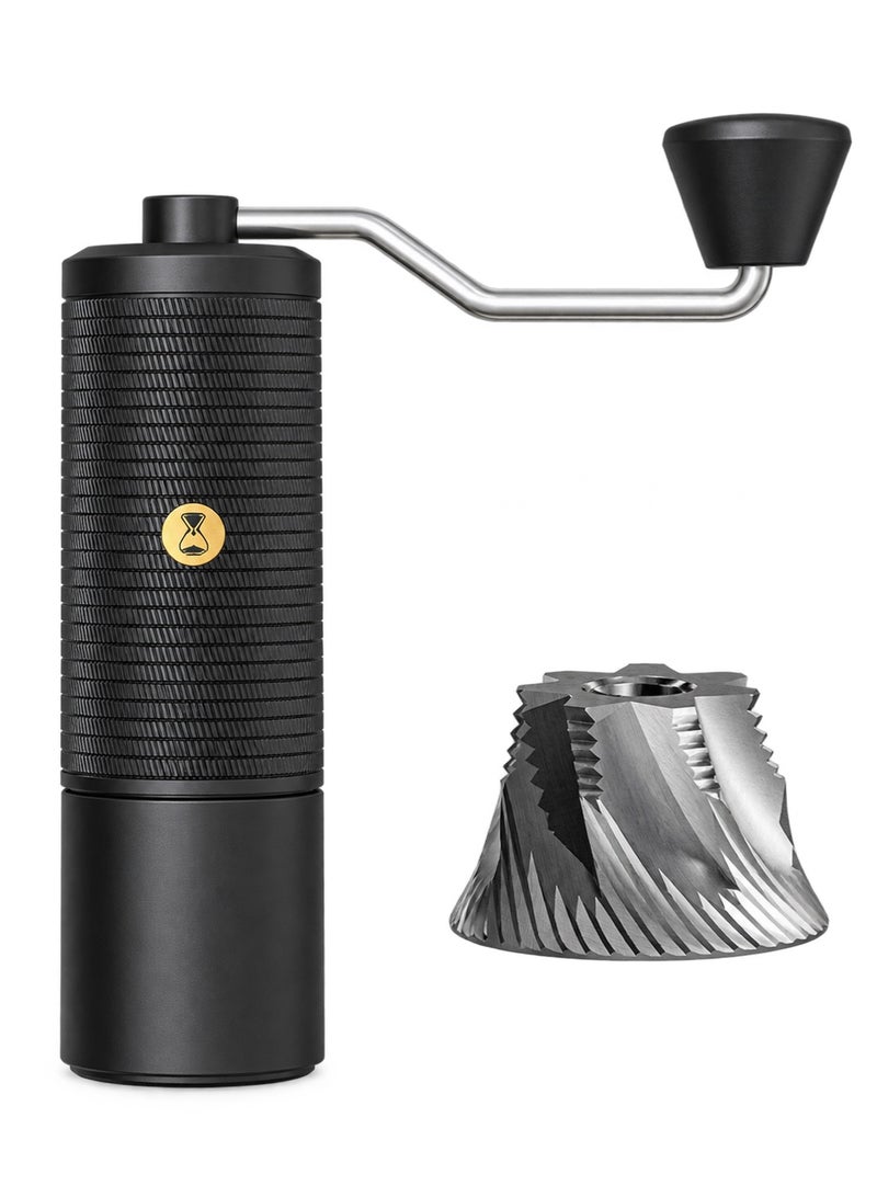 مطحنة قهوة يدوية  Chestnut C5 ESP مع شفرة طحن مخروطية S2C-042-III وهيكل من سبائك الألومنيوم وذراع قابل للفصل، أسود - Image 1