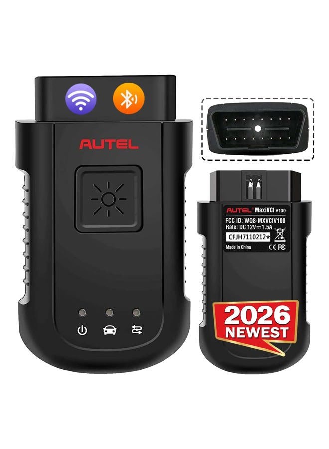 Autel MaxiSYS VCI100 Wireless Diagnostic Interface, 2026 MaxiVCI VCI V100 Car Communication Interface, OBD2 Connector Adapter Dongle, Compatible for Autel Scanner MS906BT MK906BT MS906TS - Image 1