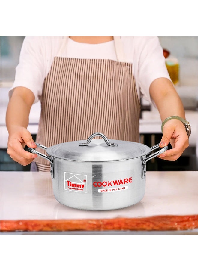 Timmy 12-Piece Aluminium Cookware Set - High-Durability Cookware for Family Cooking, Even Heat Distribution, Durable Construction, Easy to Clean, Perfect for Healthy Everyday Home Cooking - Image 3