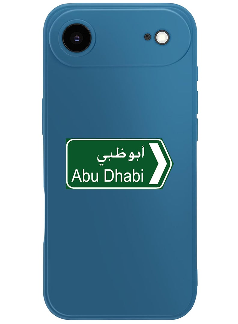 Theodor Protective Slim Fit Case Liquid Silicone Cover with Full Body Protection Anti-Scratch Shockproof Case For Apple iPhone 17 Air (Blue) abudhabi sign board - Image 1