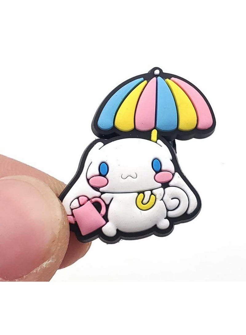 SOLARAE Croc Charm, 11 Pcs Crocs Charms for Kids Girls Teens, Shoe Charms for Clog Sandals Bracelets Decoration Party Favor Gifts, Croc Charms for Girls Women Kids, 11 Pcs(10 Charms +1 Bag) - Image 4