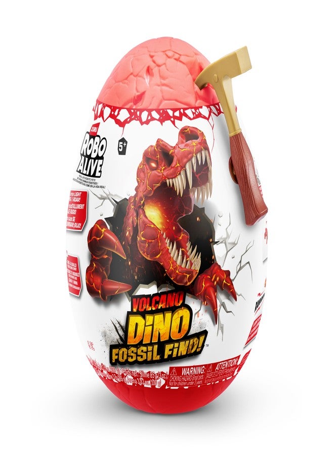 Robo Alive Volcano Dino Fossil Find T-Rex by ZURU Boys Age 5+ Dig and Discover, STEM -Excavate Prehistoric Fossils, Educational Toys, Great Science Kit Gift (T-Rex) - Image 2