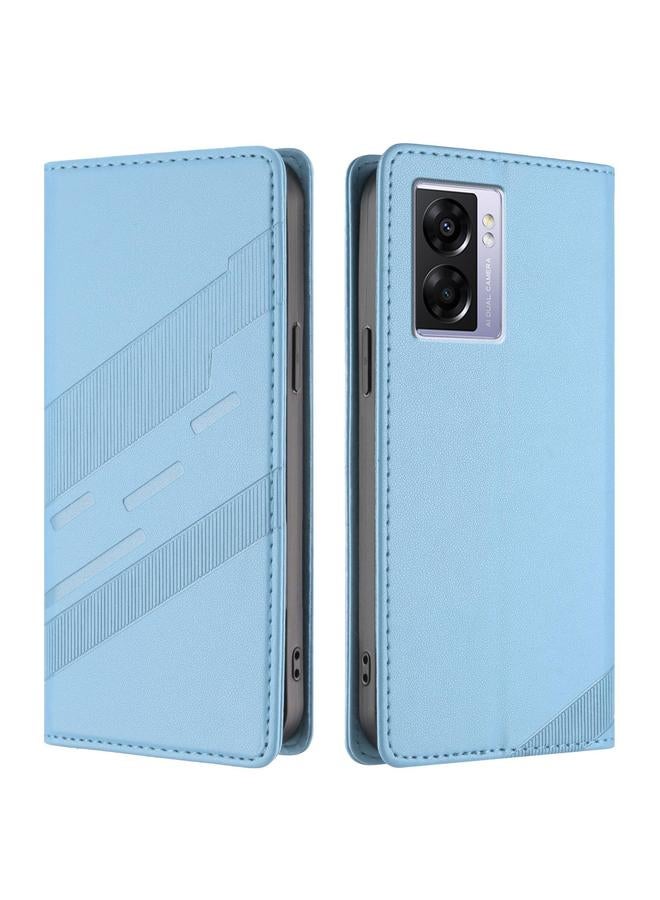 اس-توب جراب هاتف Realme V23 من الجلد المنقوش متعدد الوظائف بتصميم محفظة كلاسيكي - Image 2