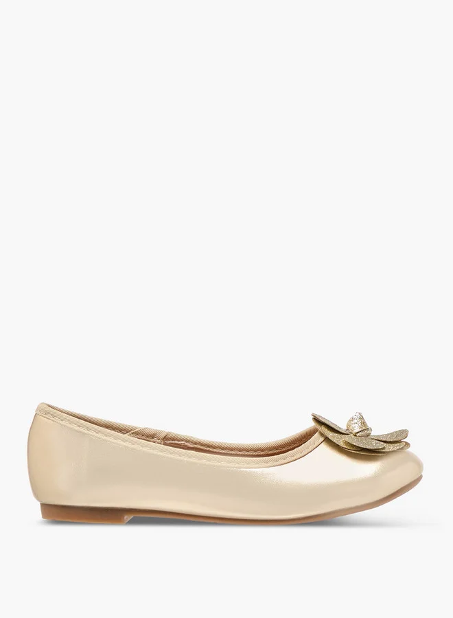 Flora Bella By Shoexpress Accent Detail Slip-On Ballerina Shoes
