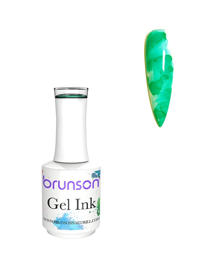 brunson Gel Ink Nail Polish Watercolor Ink Gel Nail Polish Flower Nail Art Blossom Gel for Spreading Marble Effect Soak Off UV Gel Manicure 15mlBGI11