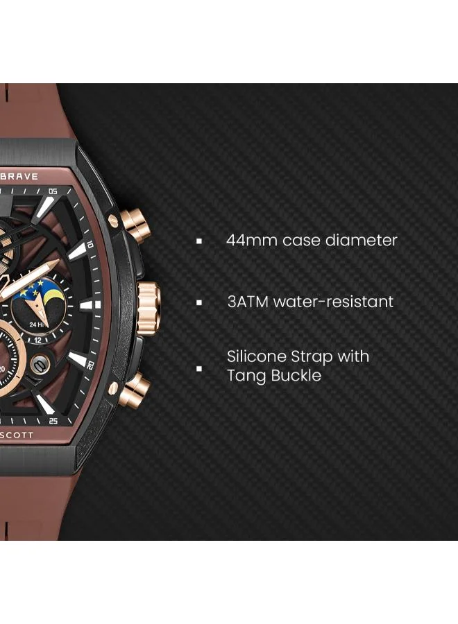 Kenneth Scott  Kenneth Scott Men's Chronograph  Brown  Dial Watch - K26110-BSDD for Men | Best Price UAE