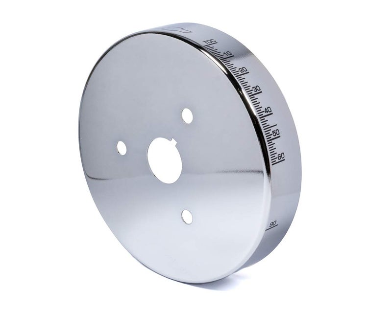 ProForm GM Specialty 141725 Harmonic Balancer Cover 6.75" Chrome w/Bowtie Logo for 1955-2004 Chevrolet Small Block V-8 - Image 3